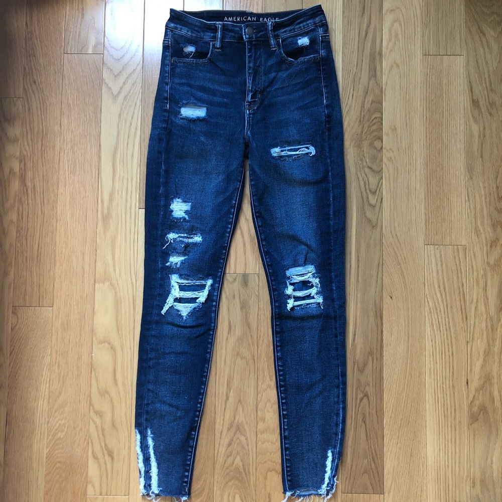 american eagle ripped jeans